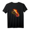 E-Gitarre Elektro Gitarre mit Flammen Design - Coole T-Shirts für Gitarristen aller Musikrichtungen