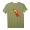 E-Gitarre Elektro Gitarre mit Flammen Design - Coole T-Shirts für Gitarristen aller Musikrichtungen