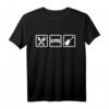 Gitarre T-Shirt - Eat Sleep Gitarre für Musiker, Gitarristen & Konzertfans, klassisch geschnitten