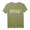 Gitarre T-Shirt - Eat Sleep Gitarre für Musiker, Gitarristen & Konzertfans, klassisch geschnitten