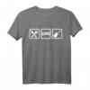 Gitarre T-Shirt - Eat Sleep Gitarre für Musiker, Gitarristen & Konzertfans, klassisch geschnitten