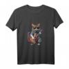 Katze mit Sonnenbrille spielt Gitarre - Lustiges Katzen- und Gitarren T-Shirt für Musik- und Tierliebhaber