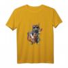 Katze mit Sonnenbrille spielt Gitarre - Lustiges Katzen- und Gitarren T-Shirt für Musik- und Tierliebhaber