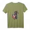 Katze mit Sonnenbrille spielt Gitarre - Lustiges Katzen- und Gitarren T-Shirt für Musik- und Tierliebhaber