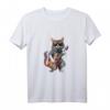 Katze mit Sonnenbrille spielt Gitarre - Lustiges Katzen- und Gitarren T-Shirt für Musik- und Tierliebhaber