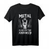 Metal is always the answer Heavy Musik E-Gitarre T-Shirt – Für Metaller, Festivalbesucher & Heavy Metal Fans