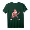Weihnachtsmann rockt mit Rentier Gitarre - Cooles Weihnachts-T-Shirt für Rockmusik-Fans und Weihnachtsliebhaber