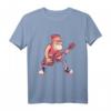 Weihnachtsmann rockt mit Rentier Gitarre - Cooles Weihnachts-T-Shirt für Rockmusik-Fans und Weihnachtsliebhaber