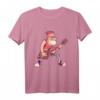 Weihnachtsmann rockt mit Rentier Gitarre - Cooles Weihnachts-T-Shirt für Rockmusik-Fans und Weihnachtsliebhaber