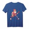 Weihnachtsmann rockt mit Rentier Gitarre - Cooles Weihnachts-T-Shirt für Rockmusik-Fans und Weihnachtsliebhaber