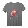Weihnachtsmann rockt mit Rentier Gitarre - Cooles Weihnachts-T-Shirt für Rockmusik-Fans und Weihnachtsliebhaber