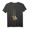 Jazz Gitarre T-Shirt – Kunstvolles Guitar Shirt mit Musiknoten für Jazz-, Blues- und Rockfans
