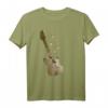 Jazz Gitarre T-Shirt – Kunstvolles Guitar Shirt mit Musiknoten für Jazz-, Blues- und Rockfans