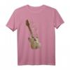 Jazz Gitarre T-Shirt – Kunstvolles Guitar Shirt mit Musiknoten für Jazz-, Blues- und Rockfans