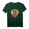 Bassist Notenschlüssel & Vintage Gitarre T-Shirt – Perfektes Geschenk für Gitarristen, Anfänger & Lehrer