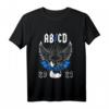 Kinder Einschulung ABCD Rocker Gitarre T-Shirt - Cooles Schuloutfit für kleine Musiker und Rockfans 2021