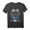 Kinder Einschulung ABCD Rocker Gitarre T-Shirt - Cooles Schuloutfit für kleine Musiker und Rockfans 2021
