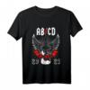 Kinder Einschulung ABCD Rocker Gitarre Schulkind T-Shirt 2021 – Perfektes Geschenk für Schulanfänger, Musik- und Rockliebhaber