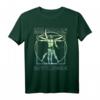 Vitruvian Man Gitarrist T-Shirt - Lustiges Leonardo da Vinci Gitarren-Motiv für Musiker und Gitarristen, perfektes Geschenk