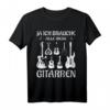 Ja ich brauche alle diese Gitarren - Bassist Gitarristen T-Shirt - Geschenk für Musiker, Gitarristen & Bassspieler mit klassischem Design