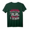 Gitarrist Geschenk für Mädchen - E-Gitarre T-Shirt mit Spruch 'Unterschätze niemals ein Mädchen mit einer E Gitarre' für Musikerinnen, Frauen & Damen
