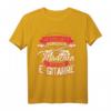 Gitarrist Geschenk für Mädchen - E-Gitarre T-Shirt mit Spruch 'Unterschätze niemals ein Mädchen mit einer E Gitarre' für Musikerinnen, Frauen & Damen
