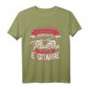 Gitarrist Geschenk für Mädchen - E-Gitarre T-Shirt mit Spruch 'Unterschätze niemals ein Mädchen mit einer E Gitarre' für Musikerinnen, Frauen & Damen