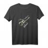 HapKitten Musiker Gitarre T-Shirt – Klassisch geschnitten, doppelt genähter Saum, ideales Geschenk für Musikliebhaber