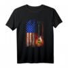 Amerika Flagge Rock Band Musik Geschenk T-Shirt für Gitarristen, Musiker & Musikliebhaber – Perfektes Geschenk zu Weihnachten & Geburtstag
