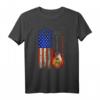 Amerika Flagge Rock Band Musik Geschenk T-Shirt für Gitarristen, Musiker & Musikliebhaber – Perfektes Geschenk zu Weihnachten & Geburtstag