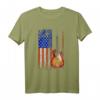 Amerika Flagge Rock Band Musik Geschenk T-Shirt für Gitarristen, Musiker & Musikliebhaber – Perfektes Geschenk zu Weihnachten & Geburtstag