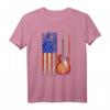 Amerika Flagge Rock Band Musik Geschenk T-Shirt für Gitarristen, Musiker & Musikliebhaber – Perfektes Geschenk zu Weihnachten & Geburtstag