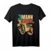 Oberkrainer Bellfront Bariton, Akkordeon, Gitarre Retro T-Shirt – Lustiges Volksmusik Motiv für Zeltfest, Volksfest & Bierfest