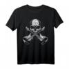 E Gitarristen Totenkopf Geschenk - E Gitarre T-Shirt für Musiker, Gitarristen & Musikliebhaber, Perfekt als Weihnachts- oder Geburtstagsgeschenk