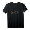Gitarre Herzschlag Gitarrist Geschenk T-Shirt - Vintage Musik Outfit für Gitarrenspieler, Musiker & Fans von E- und Akustikgitarren