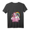 Damen Death Metal Einhorn Gitarre T-Shirt mit V-Ausschnitt – Gothic Rock Outfit, Geschenk für Metalheads & Heavy Metal Fans