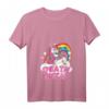 Damen Death Metal Einhorn Gitarre T-Shirt mit V-Ausschnitt – Gothic Rock Outfit, Geschenk für Metalheads & Heavy Metal Fans
