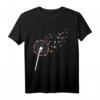 Musiker Gitarrist Musik T-Shirt mit Pusteblumen-Design – Klassisch geschnitten, perfekt für Gitarrenspieler und Musikfans