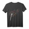 Musiker Gitarrist Musik T-Shirt mit Pusteblumen-Design – Klassisch geschnitten, perfekt für Gitarrenspieler und Musikfans