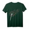 Musiker Gitarrist Musik T-Shirt mit Pusteblumen-Design – Klassisch geschnitten, perfekt für Gitarrenspieler und Musikfans