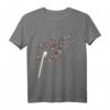 Musiker Gitarrist Musik T-Shirt mit Pusteblumen-Design – Klassisch geschnitten, perfekt für Gitarrenspieler und Musikfans