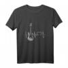 EKG Gitarre T-Shirt – Herzschlag Herz Liebe für Gitarristen & Musiker, perfektes Geschenk zu Weihnachten & Geburtstag