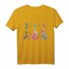 Gitarreninstrument Silhouette Gitarren T-Shirt – Buntes Aquarell-Design für Musikliebhaber, Gitarrenlehrer & Gitarristen zum Geburtstag oder Weihnachten