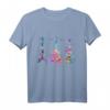 Gitarreninstrument Silhouette Gitarren T-Shirt – Buntes Aquarell-Design für Musikliebhaber, Gitarrenlehrer & Gitarristen zum Geburtstag oder Weihnachten