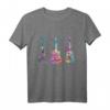Gitarreninstrument Silhouette Gitarren T-Shirt – Buntes Aquarell-Design für Musikliebhaber, Gitarrenlehrer & Gitarristen zum Geburtstag oder Weihnachten