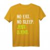 No Eat Sleep Repeat Just Djent Djent Gitarre T-Shirt – Lustiges Geburtstags- & Vatertagsgeschenk für Musikliebhaber & Familienmitglieder