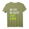 No Eat Sleep Repeat Just Djent Djent Gitarre T-Shirt – Lustiges Geburtstags- & Vatertagsgeschenk für Musikliebhaber & Familienmitglieder