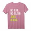 No Eat Sleep Repeat Just Djent Djent Gitarre T-Shirt – Lustiges Geburtstags- & Vatertagsgeschenk für Musikliebhaber & Familienmitglieder