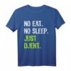 No Eat Sleep Repeat Just Djent Djent Gitarre T-Shirt – Lustiges Geburtstags- & Vatertagsgeschenk für Musikliebhaber & Familienmitglieder