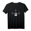 Akustik Gitarristen Musik Geschenk Herzschlag Gitarre T-Shirt - Perfektes Geschenk für Musiker, Gitarrenspieler und Musikliebhaber zu Weihnachten & Geburtstag